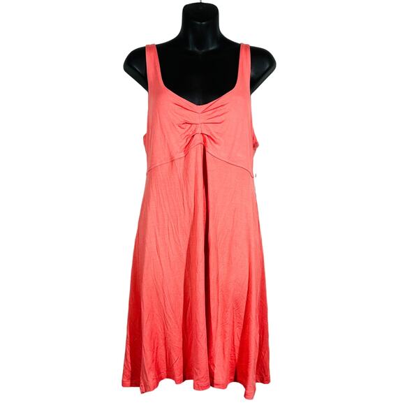NEW! Volcom Mini Tank Swingin Summer Dress Ruched Empire Waist Cover Up - L - Picture 1 of 6